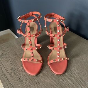 Valentino Garavani Rockstud Caged Ankle Sandals 39.5